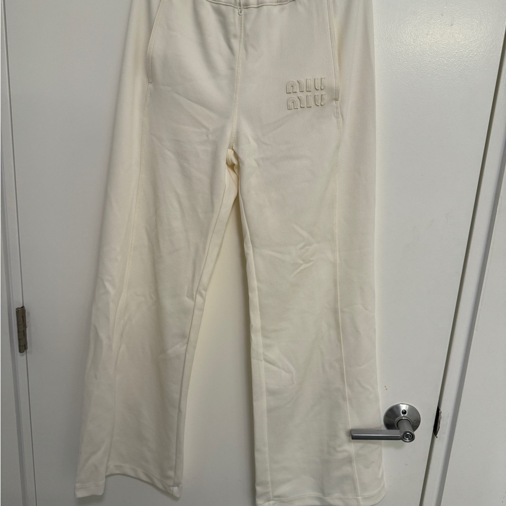 Miu Miu Ivory Lounge Pants